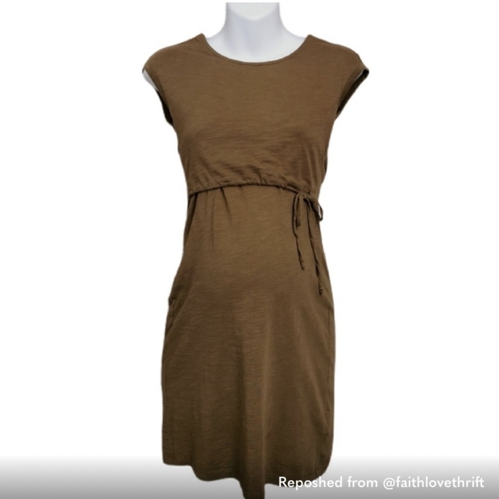 XS BOOB, MATERNITY / NURSING DRESS, ORGANIC COTTON VGUC